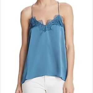 Cami NYC SILK RACERBACK CAMISOLE IN CALYPSO Blue Size Small S